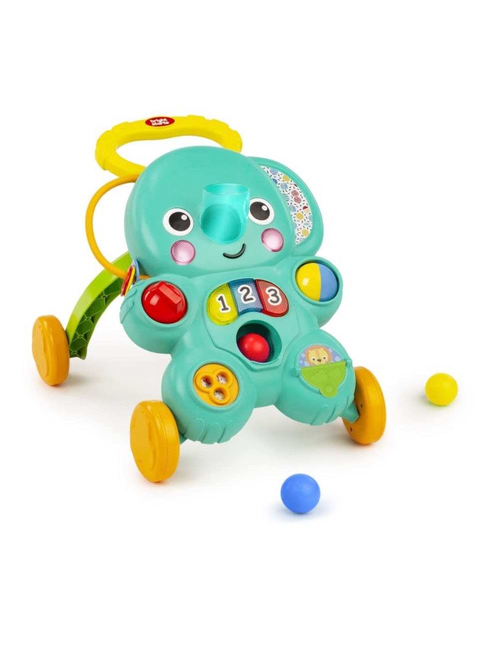 Bright Starts Elephant Stroll ‘N Roll 2-in-1 Ball Play Baby Walker *NEW*